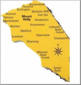 {Burlington County Map}