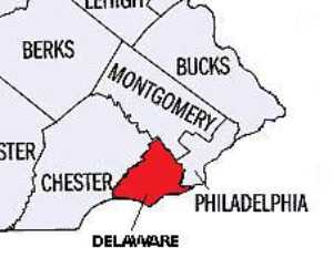 {Delaware County Map}