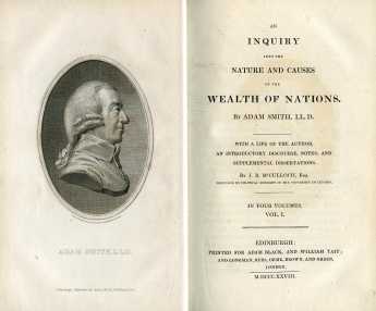 {Adam Smith, who published The Wealth of Nations}