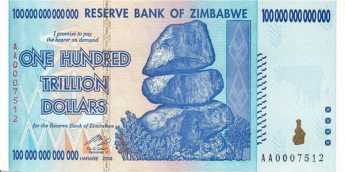 {Zimbabwe $100 Trillion Dollars}