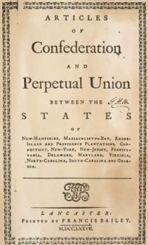 {Articles of Confederation}