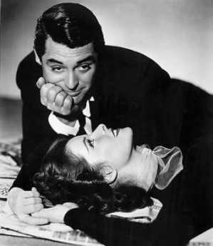 {Cary Grant and Kathryn Hepburn}